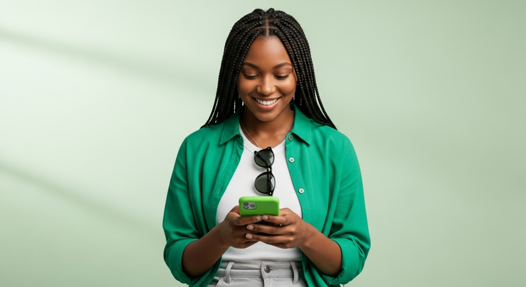 Uso frontal · celular centralizado